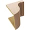 Ekena Millwork 11"W x 11"D x 11"H Wide Del Monte Rough Cedar Woodgrain TimberThane Corbel, Primed Tan CORUR11X11X11DELRCPR - alternate 6